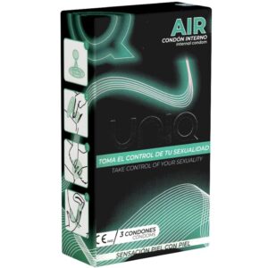 Uniq - Preservativo Femminile Senza Lattice Air 3 Unità