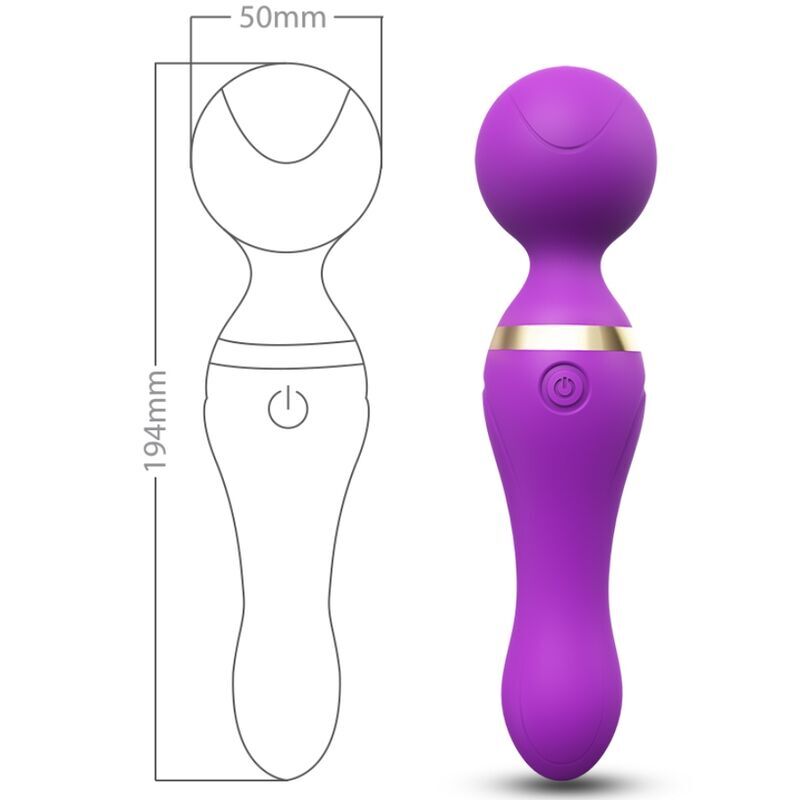 Armony - Massaggiatore E Vibratore Freeza Testa Super Flessibile Viola - immagine 2