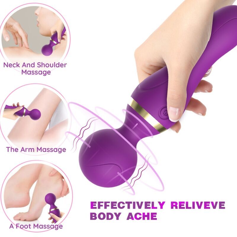 Armony - Massaggiatore E Vibratore Freeza Testa Super Flessibile Viola - immagine 3