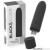 Black & Silver - Geri Usb Ricaricabile Vibrante Bullet 8 Vibrazioni Nero 10 X 2,2 Cm
