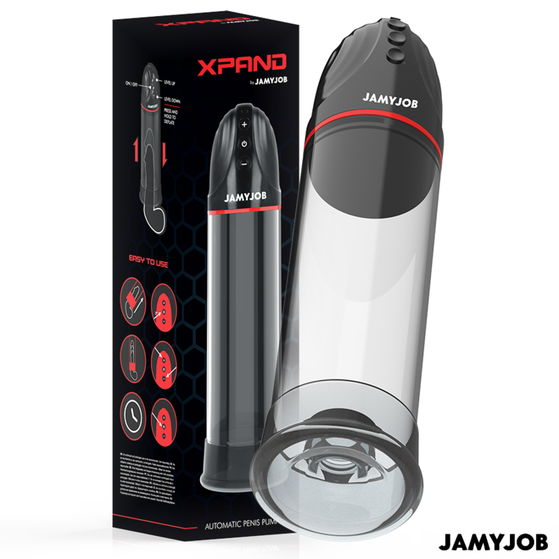 Jamyjob - Pompa Automatica Xpand 3 Livelli Di Aspirazione Grigia - immagine 2