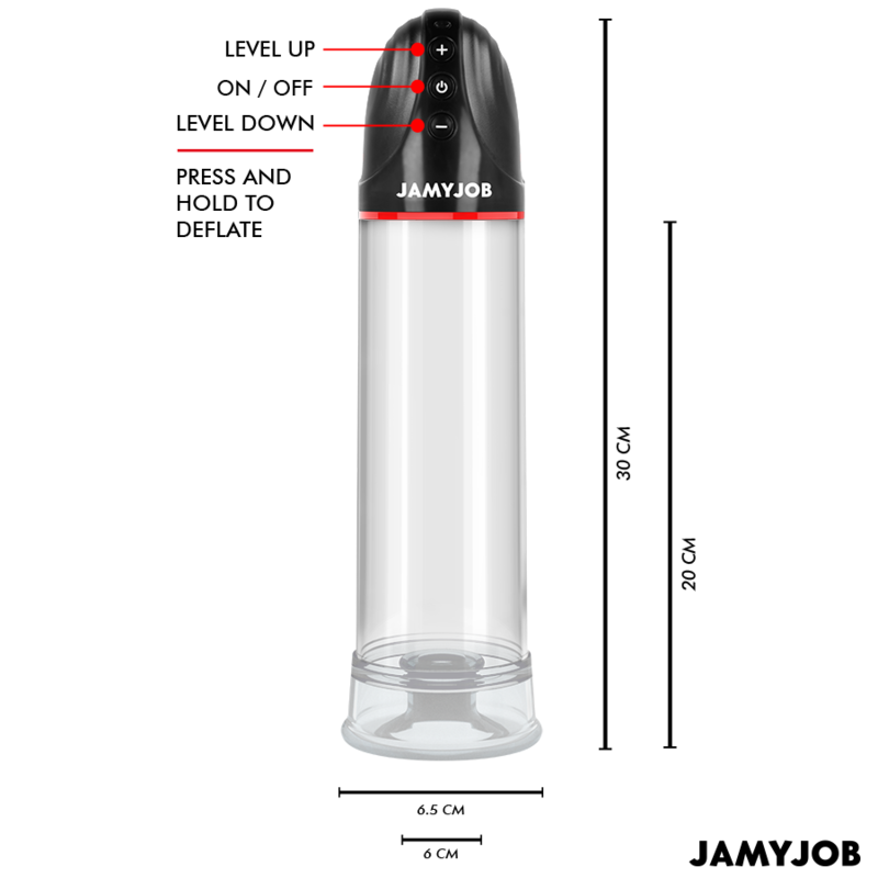 Jamyjob - Pompa Automatica Xpand 3 Livelli Di Aspirazione Grigia - immagine 3