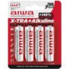 Aiwa - Batteria Alcalina X-Tra Aaa Lr03 Blister*4