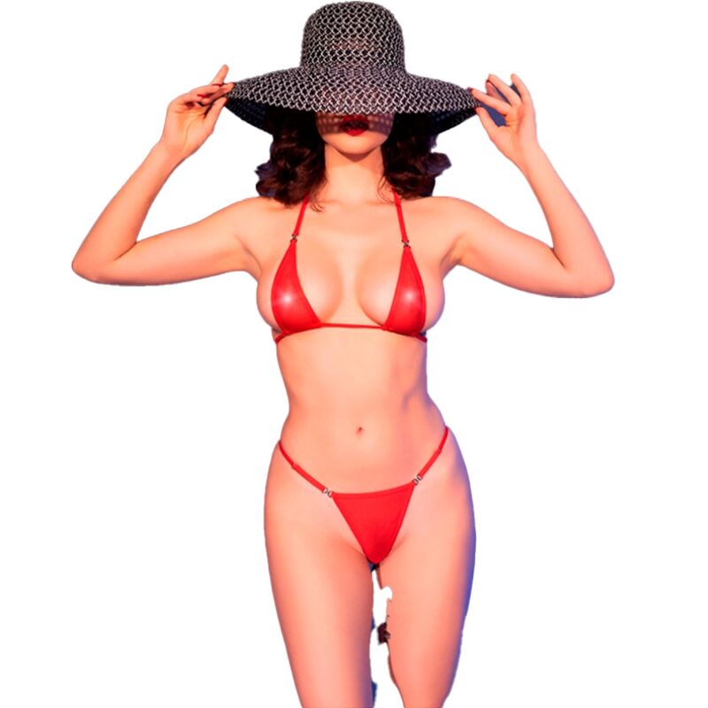 Chilirose - Cr 4840 Micro Bikini Rosso S/M - immagine 2