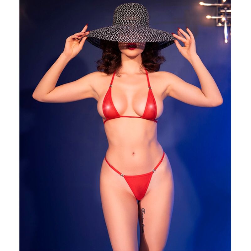 Chilirose - Cr 4840 Micro Bikini Rosso S/M - immagine 6
