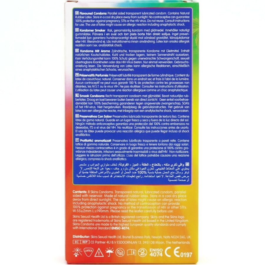 Skins - Preservativi Multigusto Premium Confezione Da 8 - immagine 4