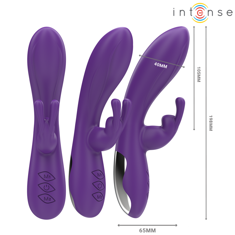 Intense - Vibratore Randall Rabbit 10 Vibrazioni Viola - immagine 3