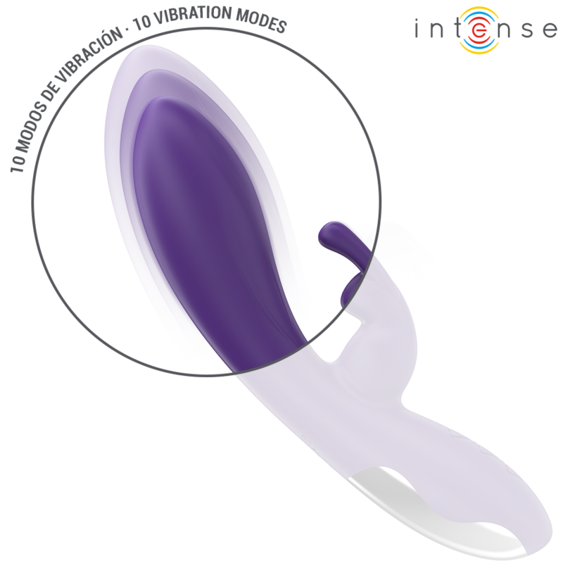 Intense - Vibratore Randall Rabbit 10 Vibrazioni Viola - immagine 6