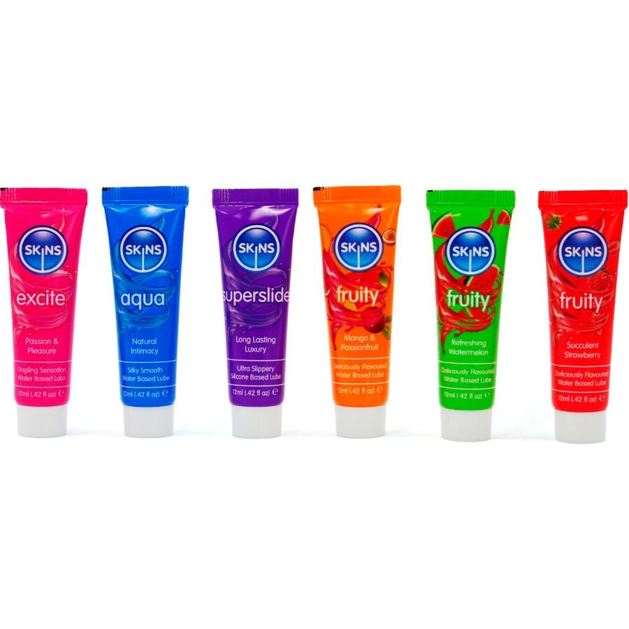Skins - Kit Lubrificanti Vitali E Fruttati 6 X 12 Ml - immagine 2