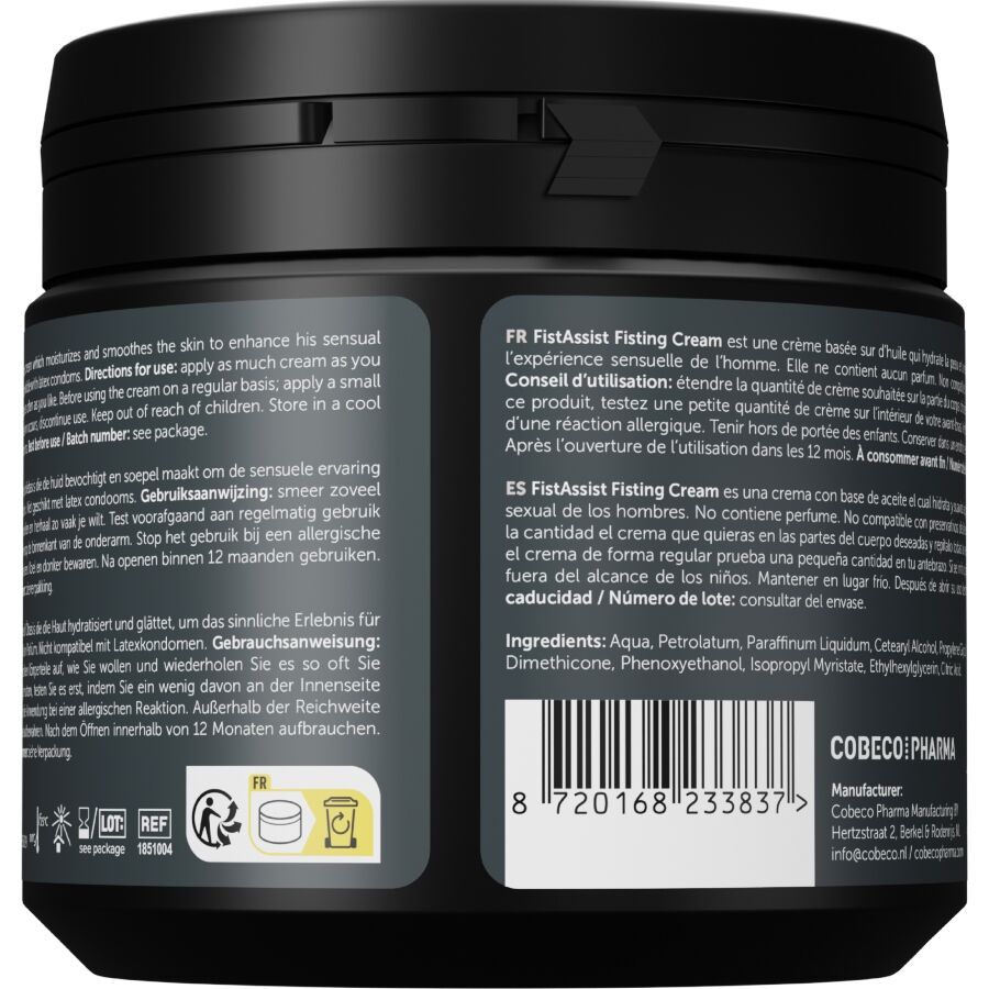 Cobeco - Fist Assist Crema Lubrificante 500 Ml - immagine 2