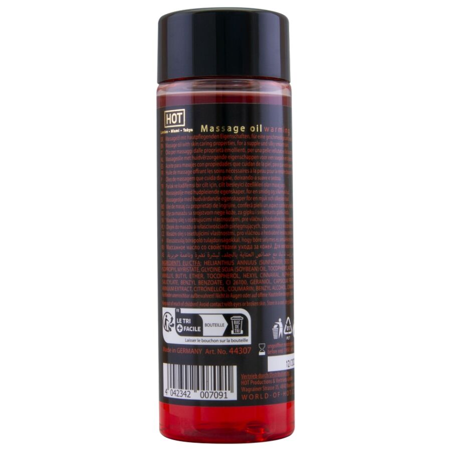 Hot - Olio Da Massaggio Riscaldante 100 Ml - immagine 2