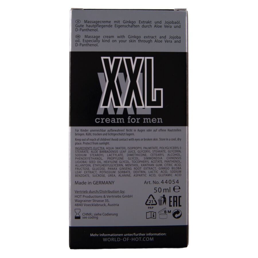 Hot - Crema Xxl Per Uomo 50 Ml - immagine 6