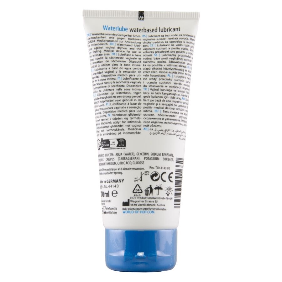 Hot - Lubrificante Ad Acqua A Base D'acqua Di Sorgente 100 Ml - immagine 2