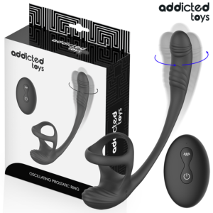 Addicted Toys - Plug Anale Con Vibrazione E Oscillazione A 360º E Stimolatore Dei Testicoli