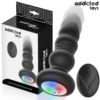 Addicted Toys - Tappo Anale Rotante E Vibrante, Luce Led, Telecomando