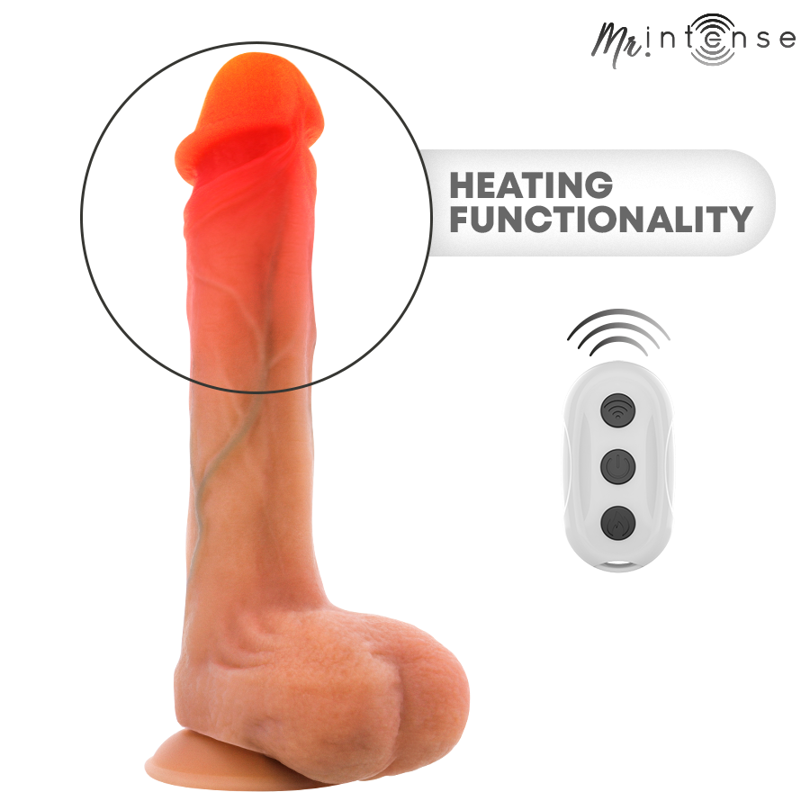 Mr Intense - Dildo Vibrante In Silicone Bradley Con Effetto Calore E Telecomando 21 Cm -Ø- 4,2 Cm - immagine 6