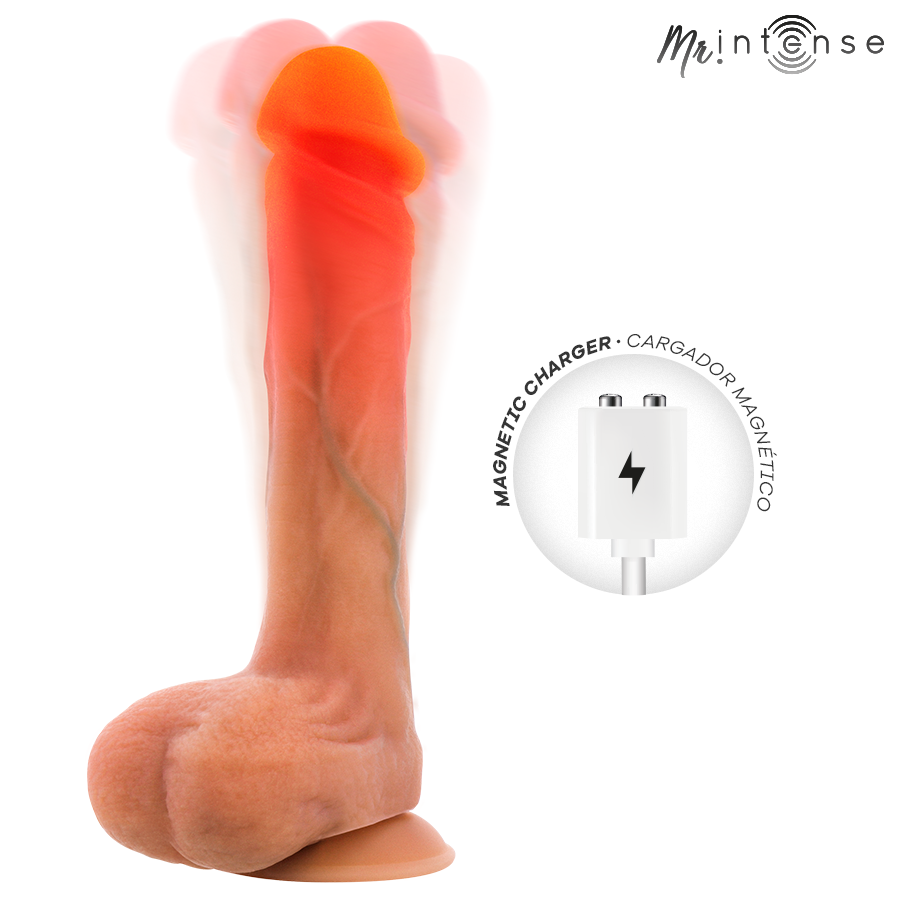 Mr Intense - Dildo Vibrante In Silicone Bradley Con Effetto Calore E Telecomando 21 Cm -Ø- 4,2 Cm - immagine 2