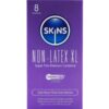 Skins Non-Latex XL – Preservativi Senza Lattice, 8 Pezzi