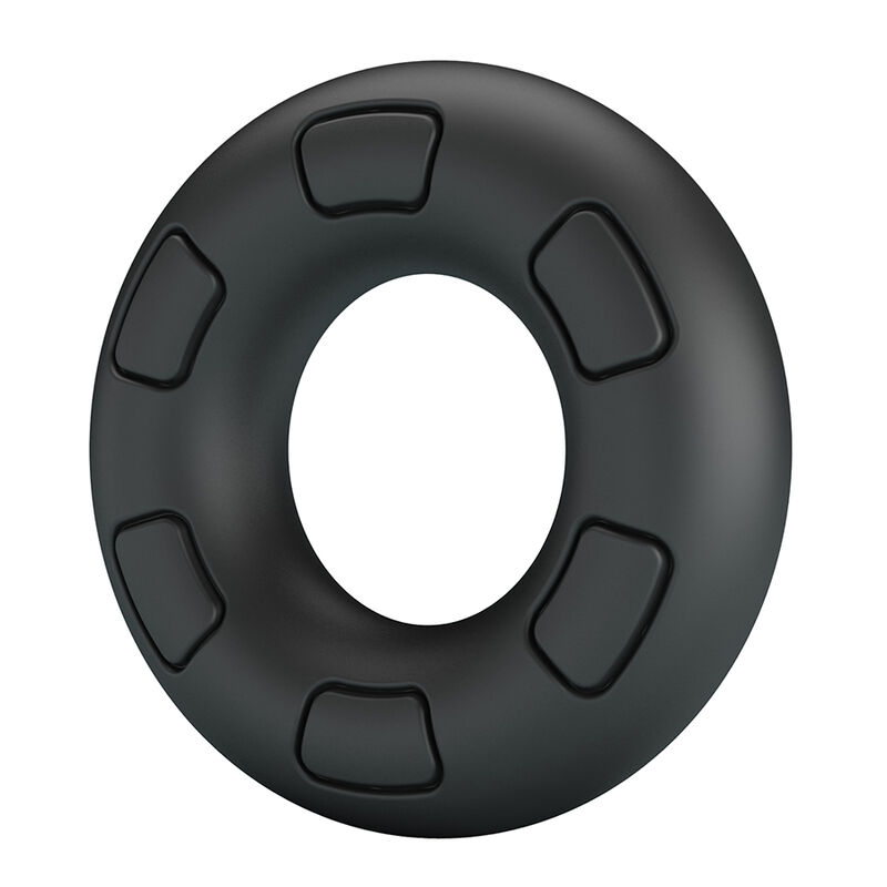 Crazy Bull - Anello Per Pene In Silicone Super Morbido Bertram Nero - immagine 4