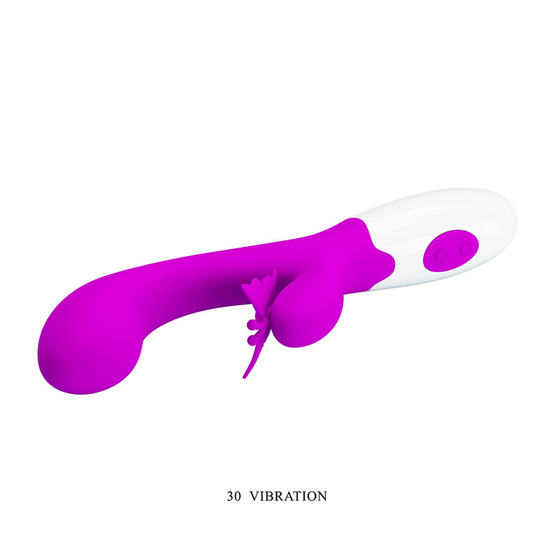 Pretty Love - Vibratore A Coniglio Butterfly Kiss 30 Funzioni Viola - immagine 6