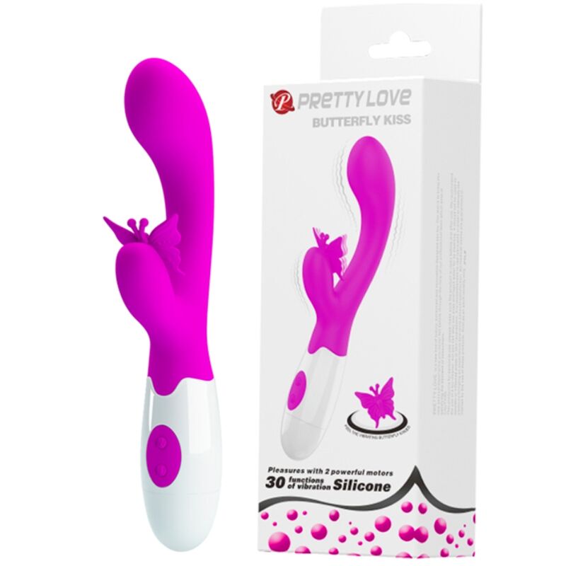 Pretty Love - Vibratore A Coniglio Butterfly Kiss 30 Funzioni Viola - immagine 2