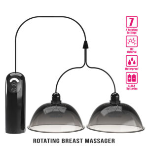 Pretty Love - Stimolatore Rotante Per Capezzoli Con Aspirazione, Nero