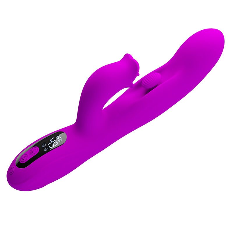 Pretty Love - Vibratore Oscillante Yalanda Rabbit Con Display Led Viola - immagine 2