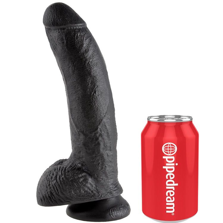 King Cock - Dildo Nero Con Sfere 22.9 Cm - immagine 4