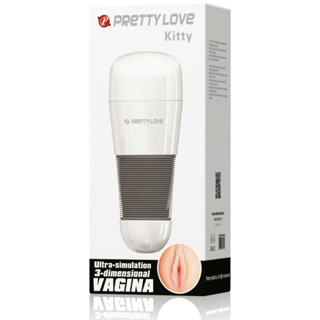 Pretty Love - Masturbatore Vagina Bianco Kitty - immagine 6